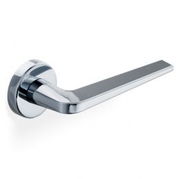 Maniglia per porta H 348 Valli collezione Fusital con rosetta fine