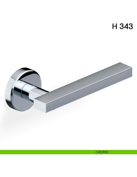 Maniglia per porta H 343 Valli collezione Fusital cromo