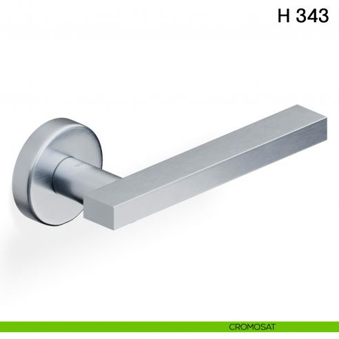 Maniglia per porta H 343 Valli collezione Fusital cromosat