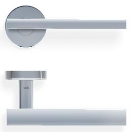 Maniglia per porta H 343 Valli collezione Fusital con rosetta fine 2