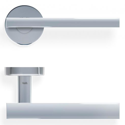 Maniglia per porta H 343 Valli collezione Fusital con rosetta fine