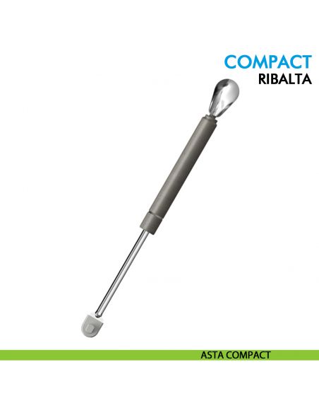 Molla A Gas Compact Frizionata Livenza - Per Ante A Rialza, Vari Misure E Newton (244mm 120N, Grigio) - Foto 8