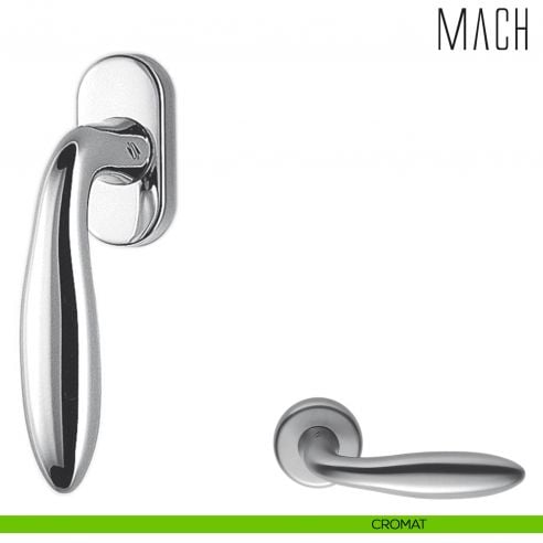 Maniglia per finestra martellina DK Mach Colombo Design cromat