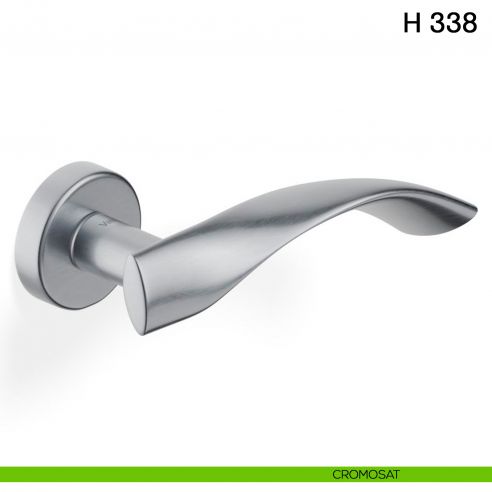 Maniglia per porta H 338 Valli collezione Fusital cromosat