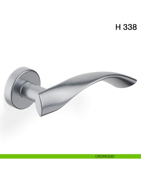 Maniglia per porta H 338 Valli collezione Fusital cromosat