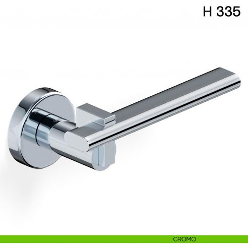 Maniglia per porta H 335 Valli collezione Fusital cromo