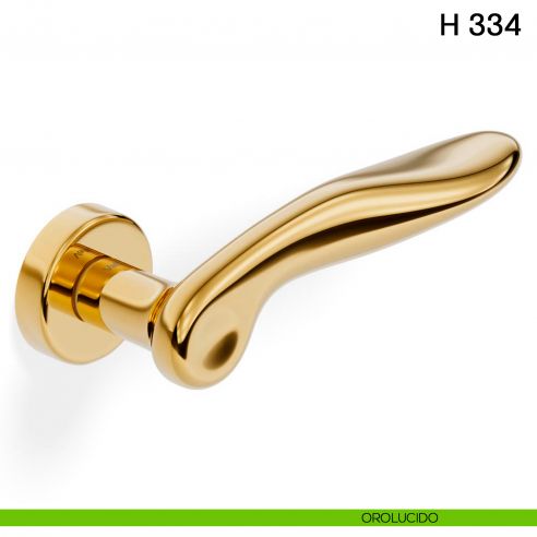 Maniglia per porta H 334 Valli collezione Fusital orolucido