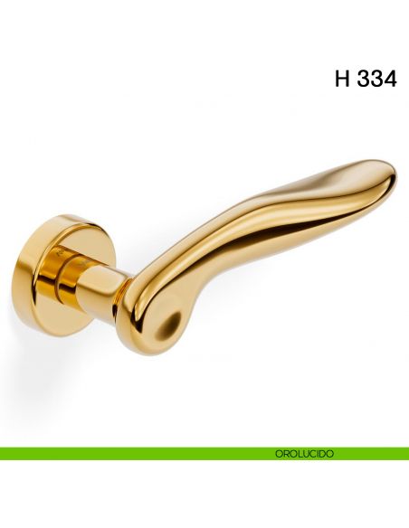 Maniglia per porta H 334 Valli collezione Fusital orolucido