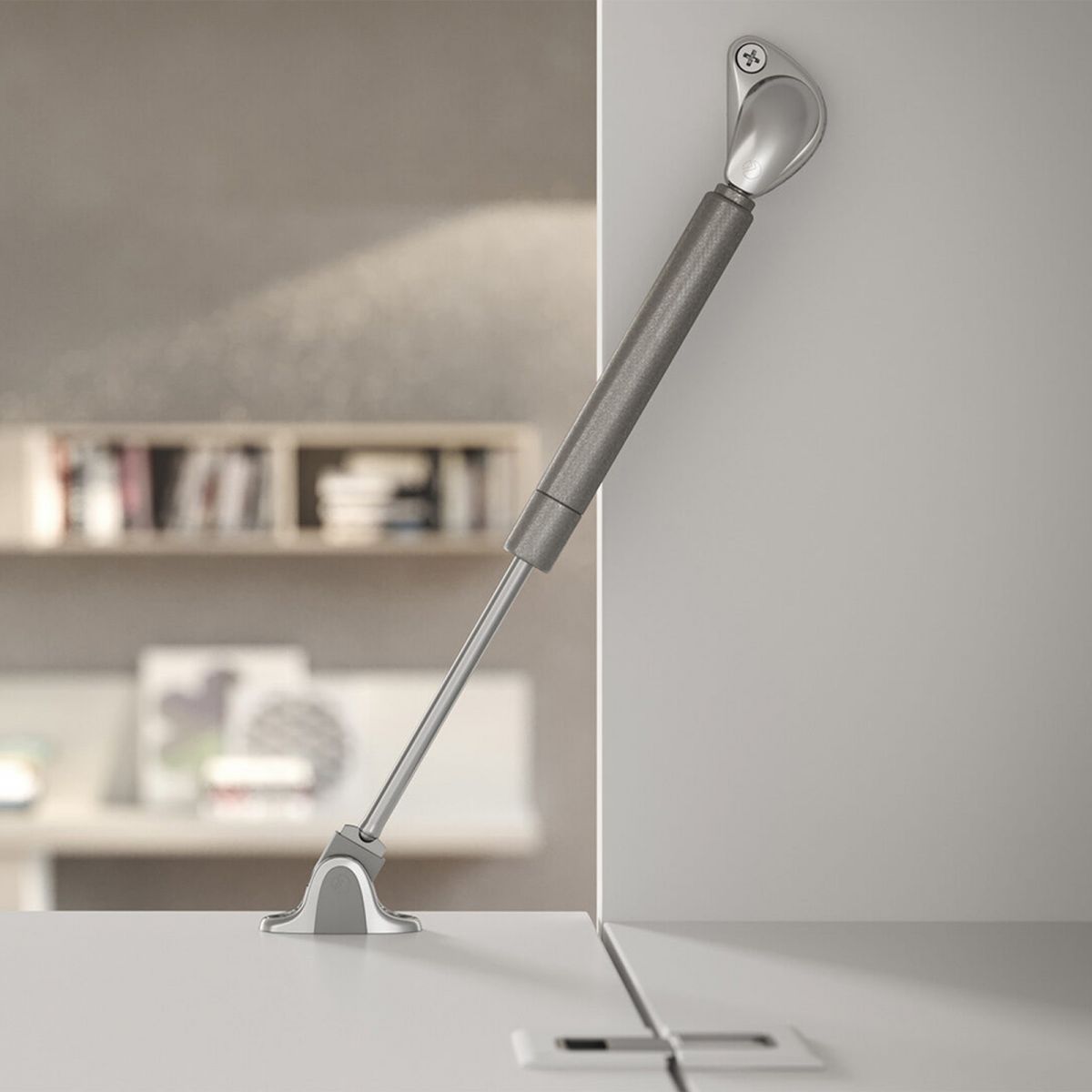 Molla A Gas Compact Frizionata Livenza - Per Ante A Rialza, Vari Misure E Newton (244mm 120N, Grigio) - Foto 5