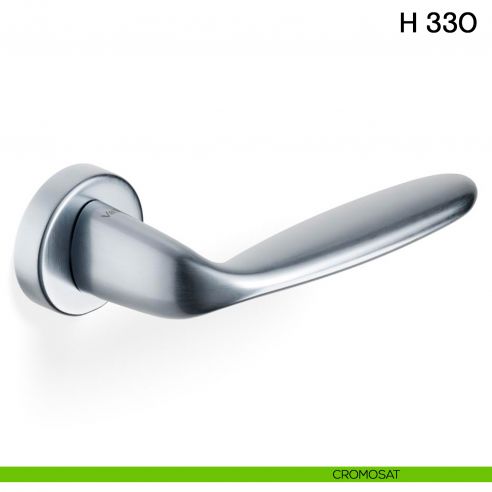 Maniglia per porta H 330 Valli collezione Fusital con rosetta fine cromosat