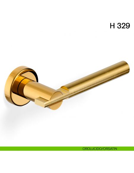 Maniglia per porta H 329 Valli collezione Fusital orolucido - orsatin
