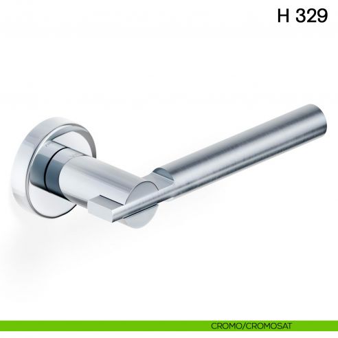 Maniglia per porta H 329 Valli collezione Fusital cromo - cromosat