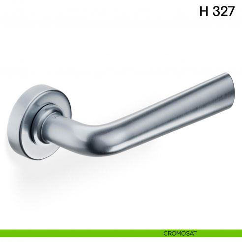 Maniglia per porta H 327 Valli collezione Fusital con rosetta fine cromosat