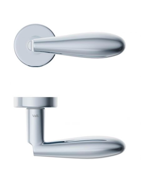 Maniglia per porta H 317 Valli collezione Fusital con rosetta fine