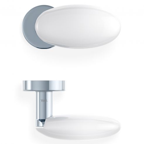 Maniglia per porta H 315 Valli collezione Fusital con rosetta fine