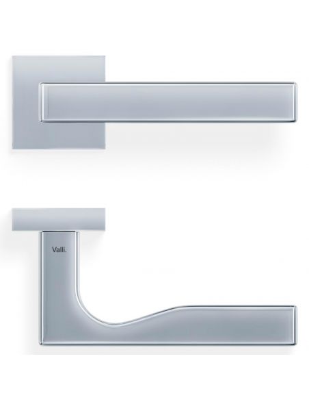 Maniglia per porta H 311 Valli collezione Fusital con rosetta fine
