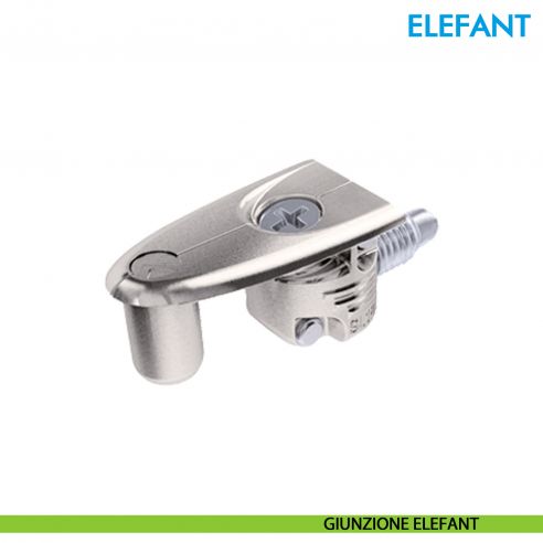 Giunzione per mobile Ferramenta Livenza Elefant con invito spessore legno 18 mm