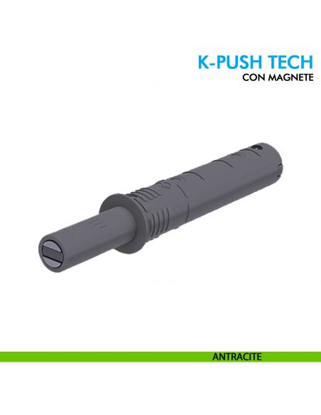 Cricchetto K-Push Tech Ferramenta Livenza con magnete 37 mm versione strong - antracite