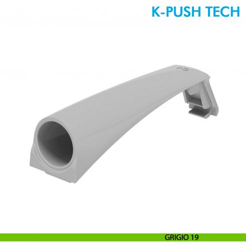 Cuffia K-Push Tech Ferramenta Livenza per basetta ridosso 37 mm - grigio 19