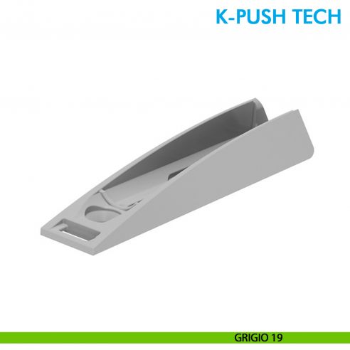 Basetta ridosso K-Push Tech Ferramenta Livenza 37 mm - grigio 19