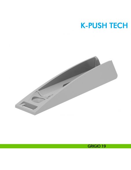 Basetta ridosso K-Push Tech Ferramenta Livenza 37 mm - grigio 19