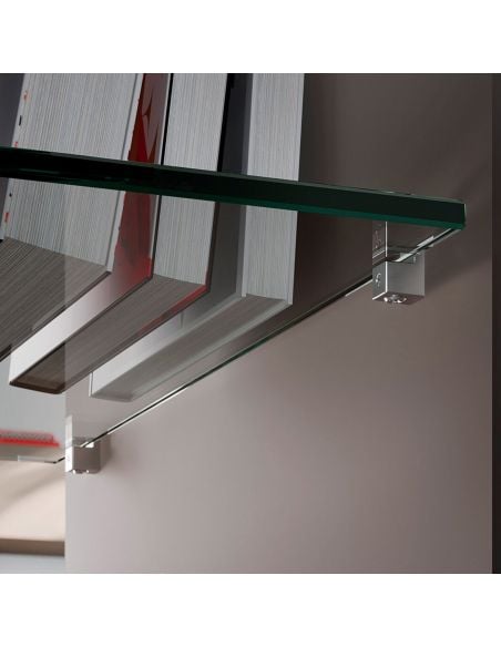 Reggimensola per vetro Ferramenta Livenza Grace spessore 5-6 mm con foro vite