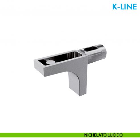 Reggipiano per legno Ferramenta Livenza K-Line con perno diametro 5 mm - nichelato lucido