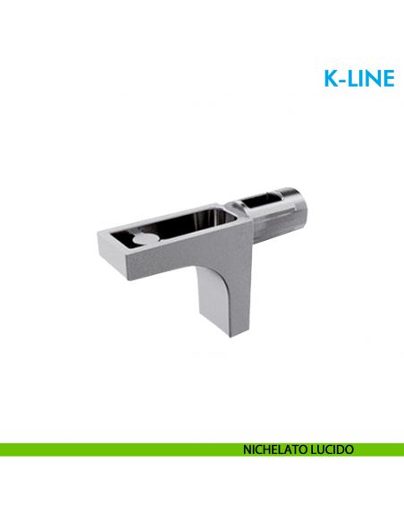 Reggipiano per legno Ferramenta Livenza K-Line con perno diametro 5 mm - nichelato lucido