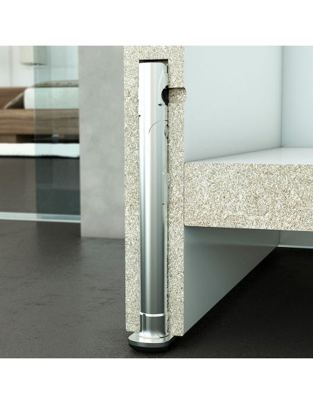 Piedino livellatore Ferramenta Livenza Rekord 12 spessore fianco minimo 18 mm regolabile