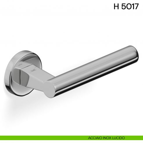 Maniglia per porta H 5017 Valli collezione Fusital acciaio inox lucido