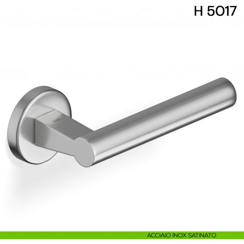 Maniglia per porta H 5017 Valli collezione Fusital acciaio inox satinato