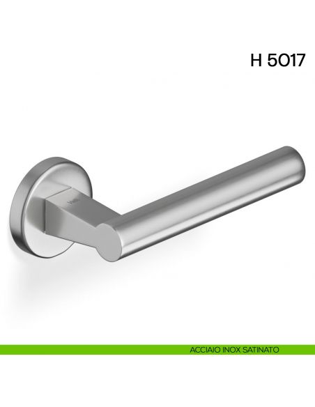 Maniglia per porta H 5017 Valli collezione Fusital acciaio inox satinato
