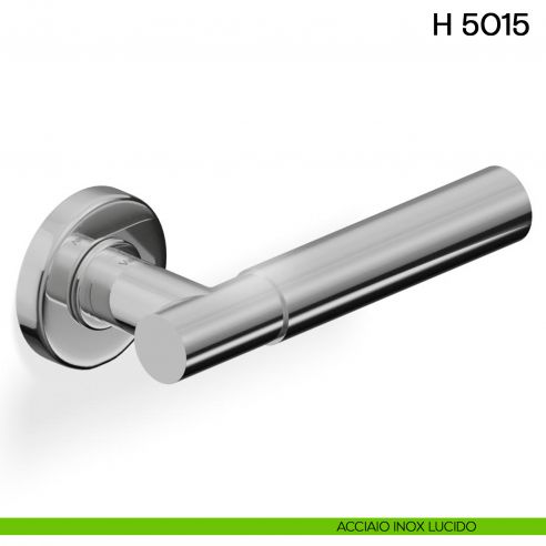Maniglia per porta H 5015 Valli collezione Fusital acciaio inox lucido