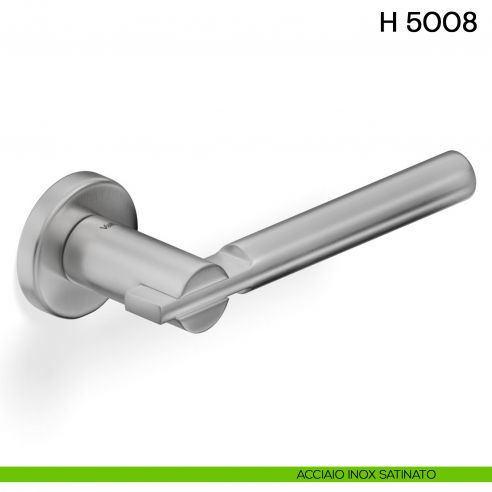 Maniglia per porta H 5008 Valli collezione Fusital acciaio inox satinato
