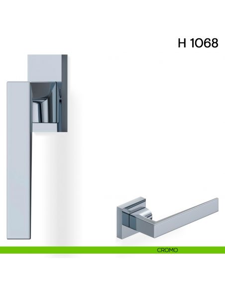Maniglia per finestra martellina DK H 1068 Valli collezione Fusital cromo