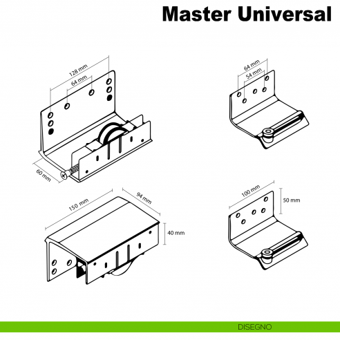 Kit anta esterna Master Universal Maxi Caimi Export spessore 35 mm