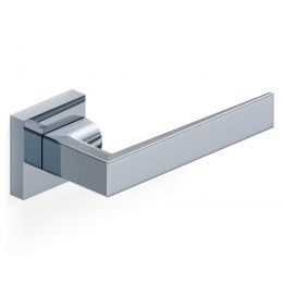 Maniglia per porta H 1068 Valli collezione Fusital con rosetta fine