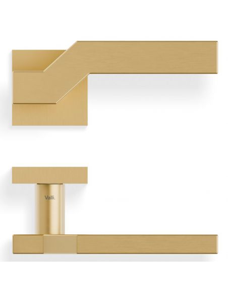 Maniglia per porta H 1066 Valli collezione Fusital con rosetta fine