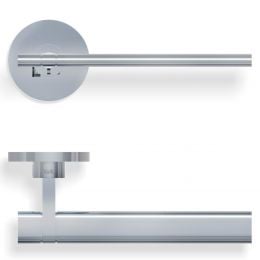 Maniglia per porta H 1065 Valli collezione Lab con rosetta fine 2