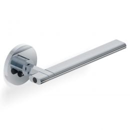 Maniglia per porta H 1065 Valli collezione Lab con rosetta fine