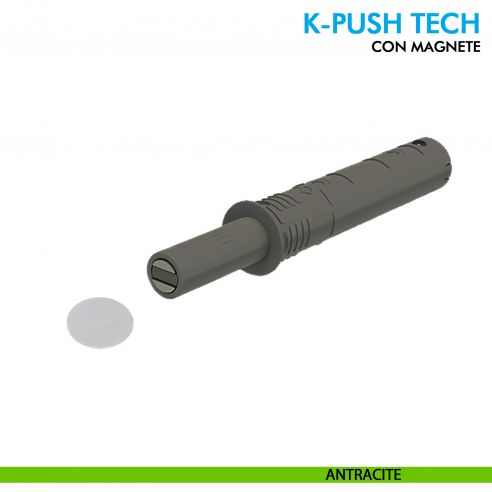 Cricchetto magnetico K-Push Tech Ferramenta Livenza a incasso contropiastra con biadesivo