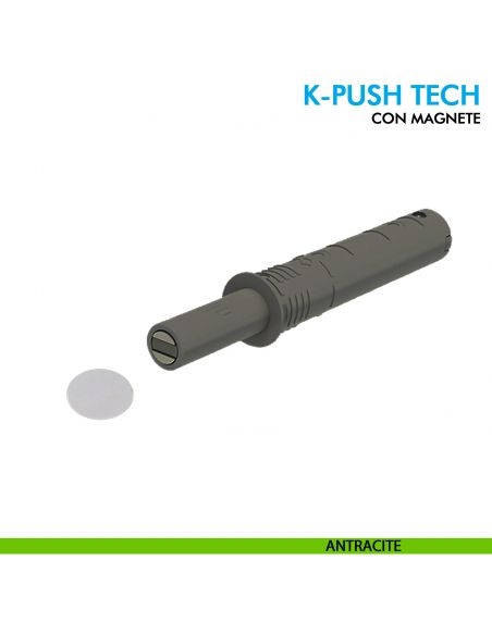 Cricchetto magnetico K-Push Tech Ferramenta Livenza a incasso contropiastra con biadesivo