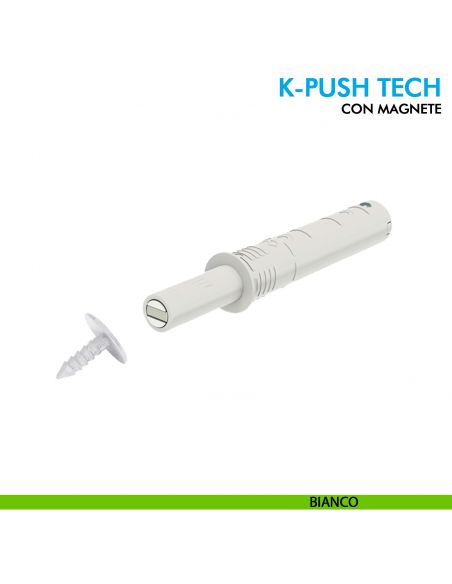 Cricchetto premi apri magnetico K-Push Tech Ferramenta Livenza a incasso incontro con foro diametro 3 mm