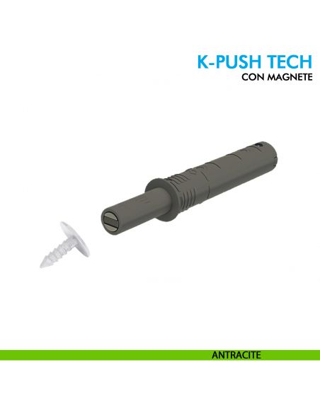 Cricchetto premi apri magnetico K-Push Tech Ferramenta Livenza a incasso incontro con foro diametro 3 mm