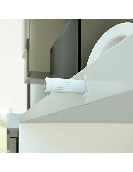 Cricchetto magnetico K-Push Tech Ferramenta Livenza a incasso contropiastra con biadesivo