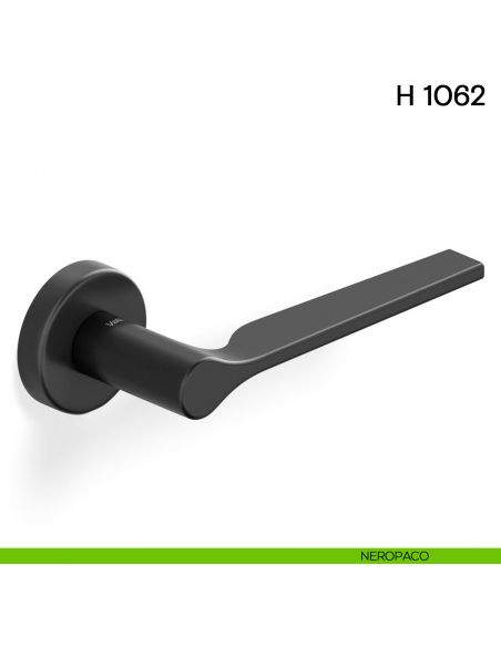 Maniglia per porta H 1062 Valli collezione Lab neropaco