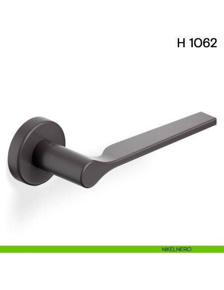 Maniglia per porta H 1062 Valli collezione Lab nikelnero