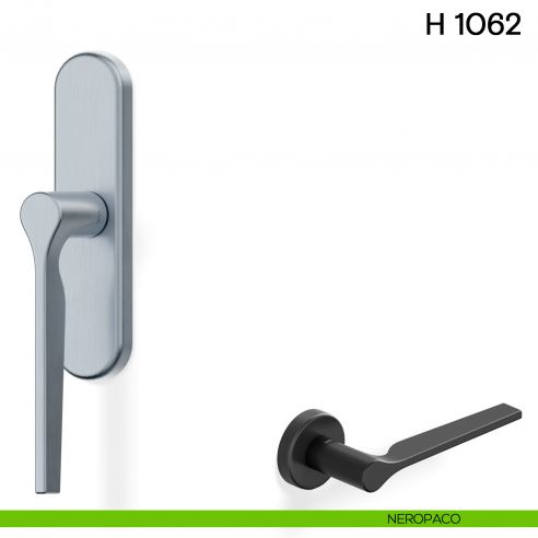 Maniglia per finestra cremonese H 1062 Valli collezione Lab neropaco