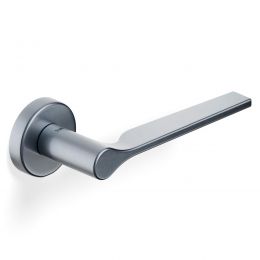 Maniglia per porta H 1062 Valli collezione Lab con rosetta fine