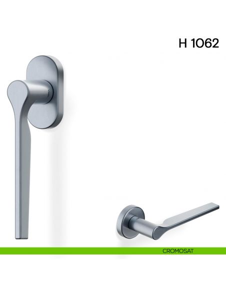 Maniglia per finestra martellina DK H 1062 Valli collezione Lab cromosat
